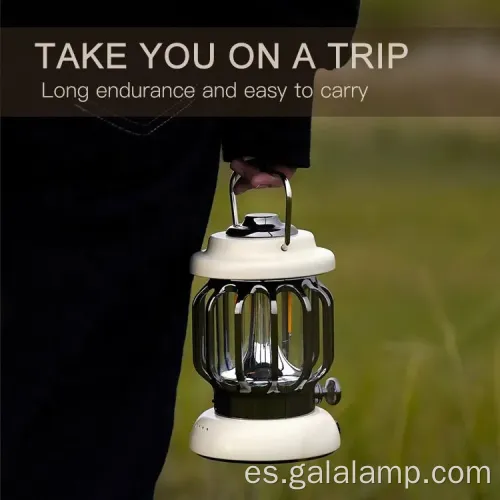 Linterna LED de aspecto clásico para uso al aire libre